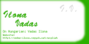 ilona vadas business card